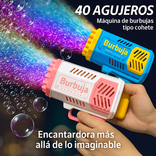 Pistola de Burbujas Mágica (40 Agujeros)